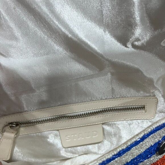 Staud Tommy Beaded Bag Multi Rugby Stripe - Picture 14 of 15